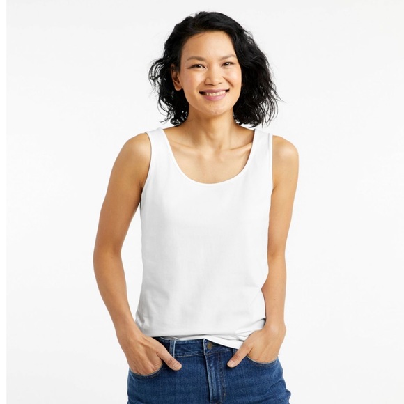 Women’s LL Bean Layering Tank Top - Ivory XL - Picture 2 of 10
